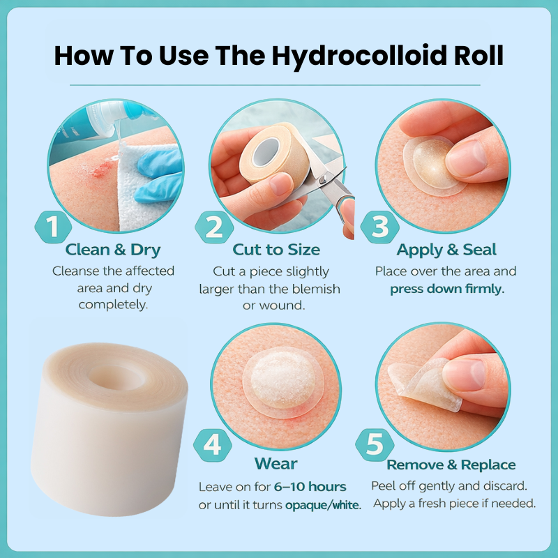Soft Seal™ The Patch Upgrade Hydrocolloid Pimple Patch Roll